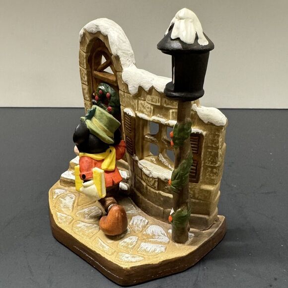 Rare Vintage Mickey Mouse Christmas Figure Made In Italy By Anri Disney Numbered - Picture 3 of 5